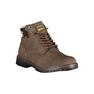 Herren Sneaker-Boot aus braunem Polyurethan