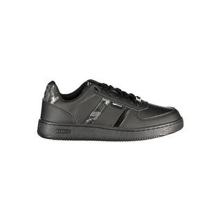 Schwarzer Damen-Sneaker aus Polyurethan