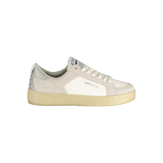 Weiße Polyurethan Damen Sneaker