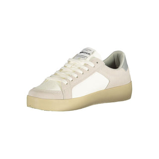 Weiße Polyurethan Damen Sneaker