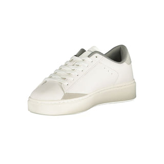 Zapatilla femenina de poliuretano blanca