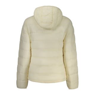 Weiße Damen-Polyesterjacke