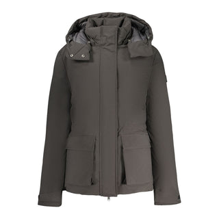 Black Polyester Women Jacket
