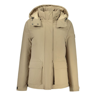 Braune Polyester Damenjacke