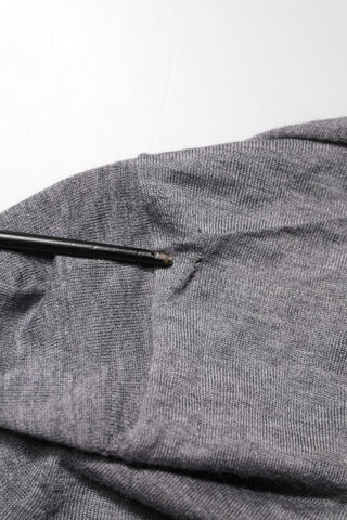 Gray Cashmere V-Neck Men Pullover Sweater