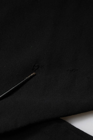 Schwarzes „LOVE“ Baumwoll-Kapuzen-Sweatshirt