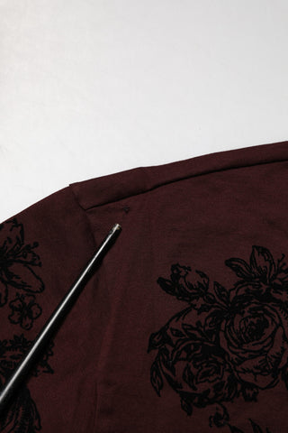 Maroon DG Crown Floral Crewneck Men T-shirt