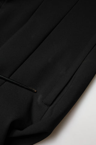 Vestido midi ajustado de viscosa negro