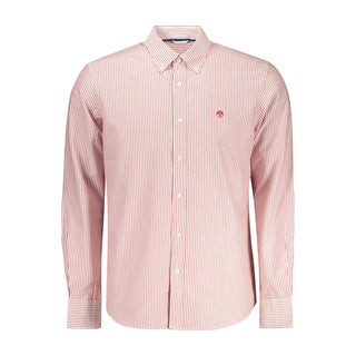 Camisa de algodón roja para hombre  