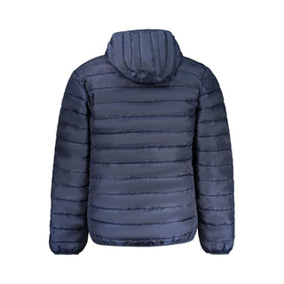 Blaue Herrenjacke aus Polyester
