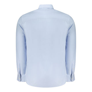 Azzurro Baumwollhemd für Herren