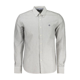 Camisa negra de algodón para hombre