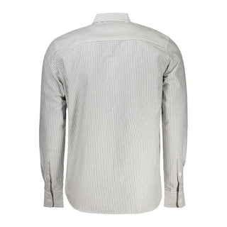 Camisa negra de algodón para hombre