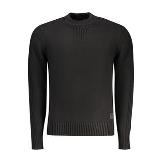 Suéter negro de algodón para hombre