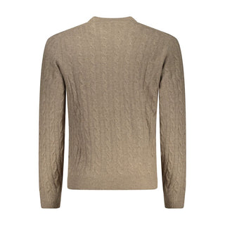 Brauner Herrenpullover aus Polyamid