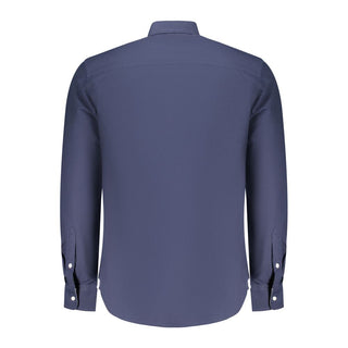 Blu Cotton Men Shirt