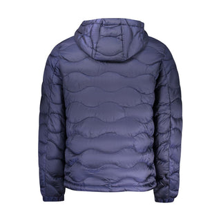 Blaue Polyamid-Herrenjacke