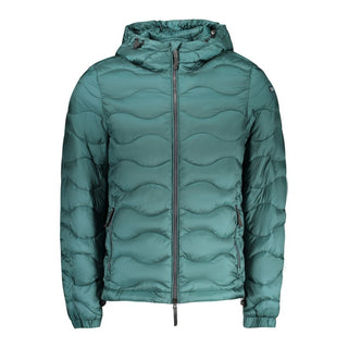 Chaqueta de hombre de poliamida verde