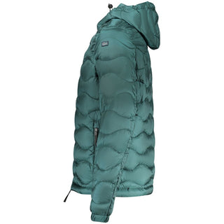 Chaqueta de hombre de poliamida verde