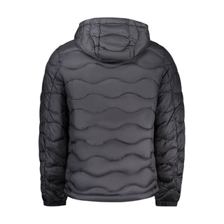 Schwarze Herrenjacke aus Polyamid