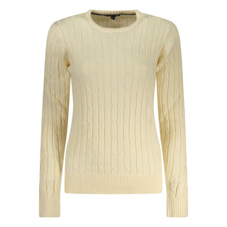 Weiße Viskose Damen Strickjacke