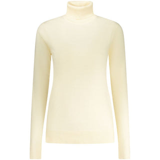 Weiße Viskose Damen Strickjacke