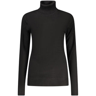 Suéter de viscosa negro para mujer