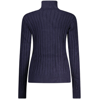 Blu Viscosa Donna Maglia