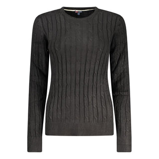 Black Viscose Women's Sweater
