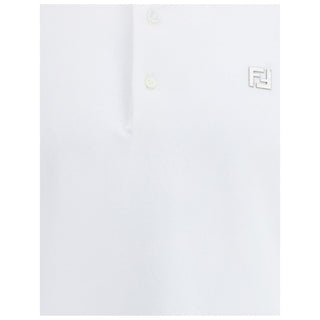 White Cotton Polo Shirt