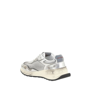 White Calf Leather Bos Taurus Athletic Sneakers