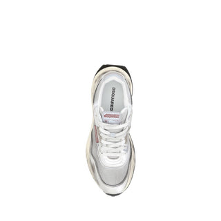White Calf Leather Bos Taurus Athletic Sneakers