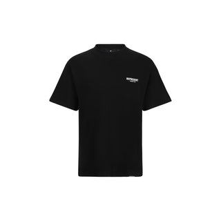 Schwarzes Baumwoll-T-Shirt