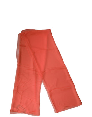 Chal de seda naranja para cuello para hombre