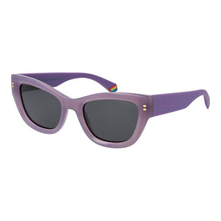 Gafas de sol de plástico morado