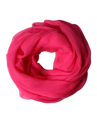 Pink Silk Stole Neck Wrap Shawl Men 174cm x 128.5cm Scarf