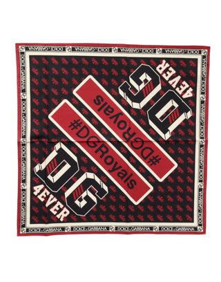 Multicolor #DGRoyals Square Foulard 50cm x 49.5cm Scarf