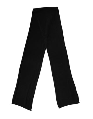 Schwarzer gestrickter Halswärmer Schal Herren