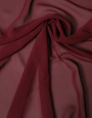 Estola de seda burdeos para cuello para hombre 200cm x 130cm