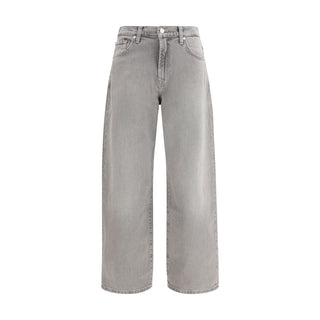 Graue Baumwoll-Jeans mit lockerer Passform