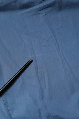 Blauer Baumwoll-Zweireiher-Zweiteiler