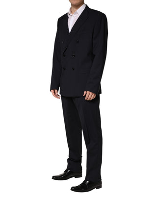 Traje azul MARTINI de dos piezas con doble botonadura