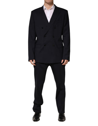 Traje azul MARTINI de dos piezas con doble botonadura