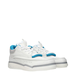 Zapatillas bajas de cuero blancas