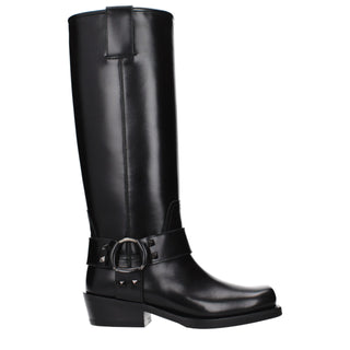 Black Leather Boots