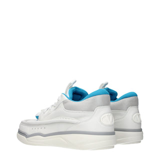 Zapatillas bajas de cuero blancas