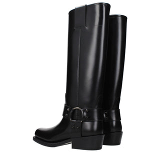 Black Leather Boots