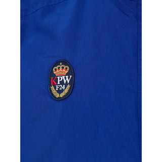 Chaqueta sin mangas azul de poliéster