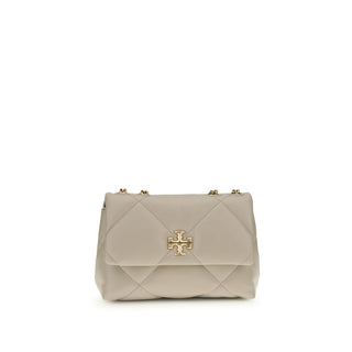 Bolso de hombro beige de cuero de becerro Bos Taurus  