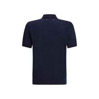 Blue Wool Oves Aries Polo Shirt
